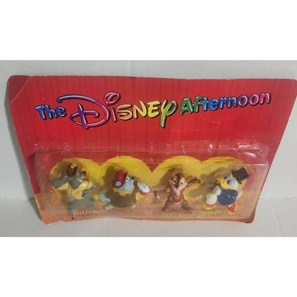 Vintage Kellogg's Disney Afternoon 4 Figure Set Baloo Dale Scrooge Tummi